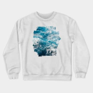 Blue Ocean Waves Pool Crewneck Sweatshirt